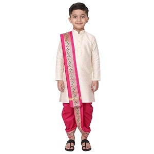 Boys Dhoti Kurta Set Sherwani Style for