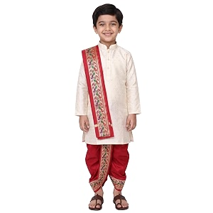 Boys Dhoti Kurta Set Sherwani Style for