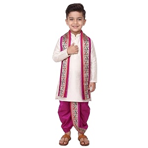 Boys Dhoti Kurta Set Sherwani Style for