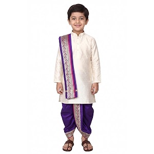 Boys Dhoti Kurta Set Sherwani Style for