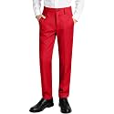 Boys Dress Pants Slim Fit,Formal Suit Trousers with Adjustable Waist