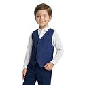 Boys Formal Suit Vest Kids 3 Button Toddler Vests Adjustable Waist