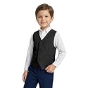 Boys Formal Suit Vest Kids 3 Button Toddler Vests Adjustable Waist