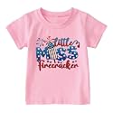Boys Girls 4th of July Shirts American Flag Tees Kids Patriotic Independence Day Memorial Day Tops 2-7 Years