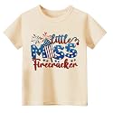 Boys Girls 4th of July Shirts American Flag Tees Kids Patriotic Independence Day Memorial Day Tops 2-7 Years