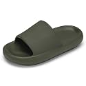 Boys and Girls Cloud Wide Slides for Kids – Non-Slip Summer Slippers Lightweight Beach, Pool, and Indoor Shower Sandals