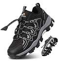 Boys Girls Hiking Trail Shoes Waterproof Slip Resistant Outdoor Trekking Walking Running Sneakers(Little/Big Kids)