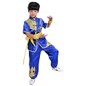 Boys Girls Kung Fu Master Tai Chi Dragon Chinese Uniform Top Shirt Pants Set Outfit