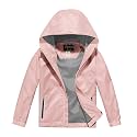 Boys Girls Lightweight Rain Jacket Waterproof Hooded