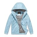 Boys Girls Lightweight Rain Jacket Waterproof Hooded