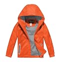 Boys Girls Lightweight Rain Jacket Waterproof Hooded