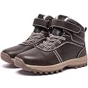 Boys Girls Snow Boots Winter Slip On Warm Fur Lined Shoes Lightweight Water-Resistant Cold Weather Boot (Little Kid/Big Kid)