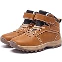 Boys Girls Snow Boots Winter Slip On Warm Fur Lined Shoes Lightweight Water-Resistant Cold Weather Boot (Little Kid/Big Kid)