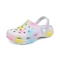Boys and Girls Tie Dye Clogs for Kids,Unisex Eva Mules for Big Kid,Little Kid,Boy and Girl Closed Toe Slide Sandals