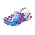 Boys and Girls Tie Dye Clogs for Kids,Unisex Eva Mules for Big Kid,Little Kid,Boy and Girl Closed Toe Slide Sandals