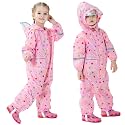 Boys Girls Toddler Rainsuit Kids Waterproof Coverall One Piece Rain Suit