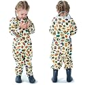 Boys Girls Toddler Rainsuit Kids Waterproof Coverall One Piece Rain Suit