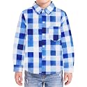 Boys Hawaiian Button Down Shirt, Pure Combed Cotton Short Sleeve Size 3-15Y