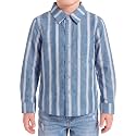 Boys Hawaiian Button Down Shirt, Pure Combed Cotton Short Sleeve Size 3-15Y