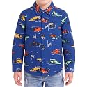 Boys Hawaiian Button Down Shirt, Pure Combed Cotton Short Sleeve Size 3-15Y