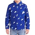 Boys Hawaiian Button Down Shirt, Pure Combed Cotton Short Sleeve Size 3-15Y