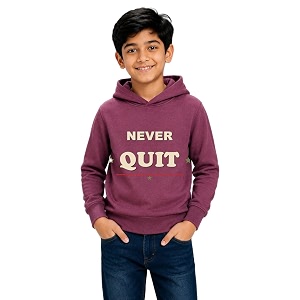 Boys Hooded Sweatshirt Cotton Blend Full