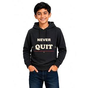 Boys Hooded Sweatshirt Cotton Blend Full