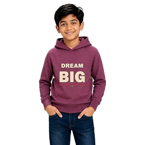 Boys Hooded Sweatshirt Cotton Blend Full
