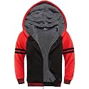 Boys Hoodie Zip Up Fleece Lined Jacket Kids Warm Sherpa Hooded Sweatshirts