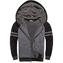 Boys Hoodie Zip Up Fleece Lined Jacket Kids Warm Sherpa Hooded Sweatshirts