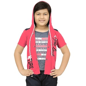 Boys Hoodies Jacket with T-Shirt
