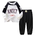 Boys Lifestyle Long Sleeve 2-piece Set, Loose-fit Top &amp; pants