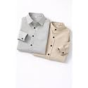 Boys Mandarin Collar Shirt with Chest Pocket