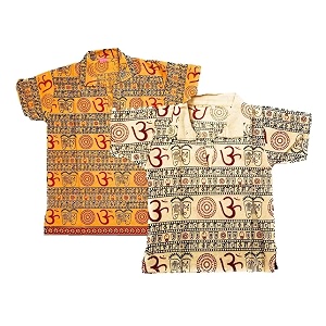 Boys Om Printed T-Shirts Kurta 100 Cotton