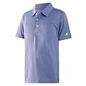 Boys Polo Shirts Short Sleeve Striped Performance Moisture Wicking Dry Fit Golf Shirts for Boys Youth Kids