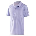 Boys Polo Shirts Short Sleeve Striped Performance Moisture Wicking Dry Fit Golf Shirts for Boys Youth Kids