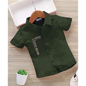 for boys printed cotton blend casual shirt  soft amp comfortable to