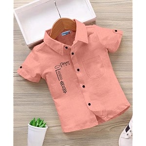 for boys printed cotton blend casual shirt  soft amp comfortable to