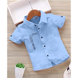 for boys printed cotton blend casual shirt  soft amp comfortable to