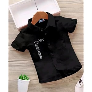 for boys printed cotton blend casual shirt  soft amp comfortable to