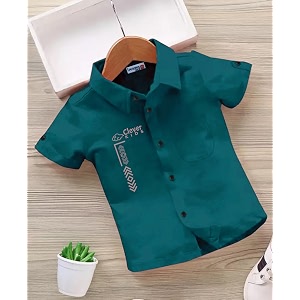 for boys printed cotton blend casual shirt  soft amp comfortable to