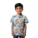 Boys Printed Cotton Blend Casual wear Comfortable Printed Shirt