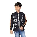 Boys Printed Shrug with Attached Printed T-shirt