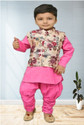 Little Majesty Boys Pure Cotton, Dupion Silk Kurta, Waistcoat and Pyjama Set (Pack of 1)