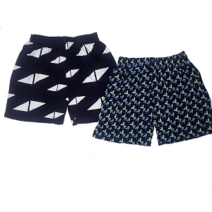 Boys Pure Cotton Printed Shorts BoxersPack of
