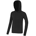 Boys Rash Guard Hoodie UPF 50+ Long Sleeve Sun Protection Swim Shirt