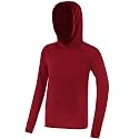 Boys Rash Guard Hoodie UPF 50+ Long Sleeve Sun Protection Swim Shirt