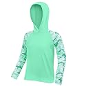 Boys Rash Guard Swim Hoodie, Kids Long Sleeve Sun Fishing Shirts
