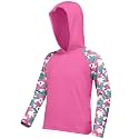 Boys Rash Guard Swim Hoodie, Kids Long Sleeve Sun Fishing Shirts