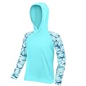 Boys Rash Guard Swim Hoodie, Kids Long Sleeve Sun Fishing Shirts